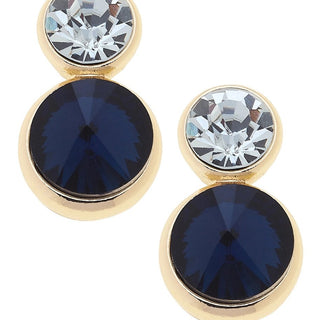 Effie Rhinestone Double Drop Earrings - Annie Jack TX
