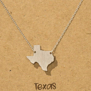 Gold Dipped Texas State Pendant Necklace - Annie Jack TX