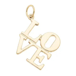 Love Stacked Charm in Shiny Gold - Annie Jack TX