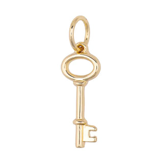 Vintage Key Charm in Shiny Gold - Annie Jack TX