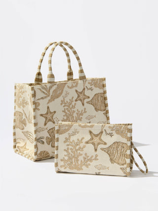 Coastal Jacquard Tote - Annie Jack TX