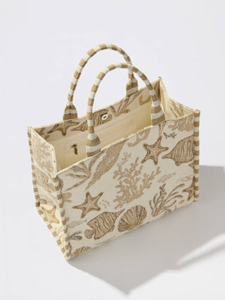 Coastal Jacquard Tote - Annie Jack TX