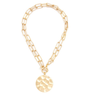 Double-Strand Gold Link Coin Necklace - Annie Jack TX