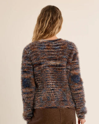 Space-Dyed Fuzzy Cardigan — Cozy Texture Meets Classic Style - Annie Jack TX