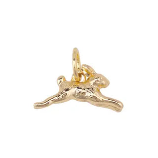 Lucky Rabbit Charm in Shiny Gold - Annie Jack TX