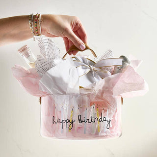 Acrylic Party Bucket - Happy Birthday - Annie Jack TX