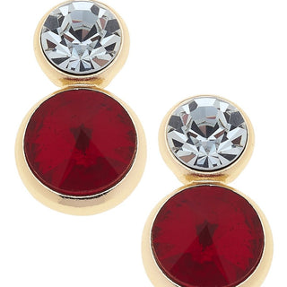 Effie Rhinestone Double Drop Earrings - Annie Jack TX