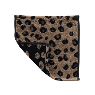 Woven Terry Wash Cloth WIth Leopard Pattern - Annie Jack TX