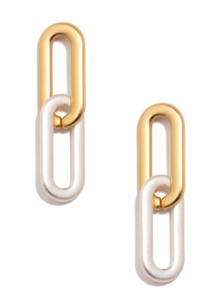 Cable Link Drop Earrings - Annie Jack TX