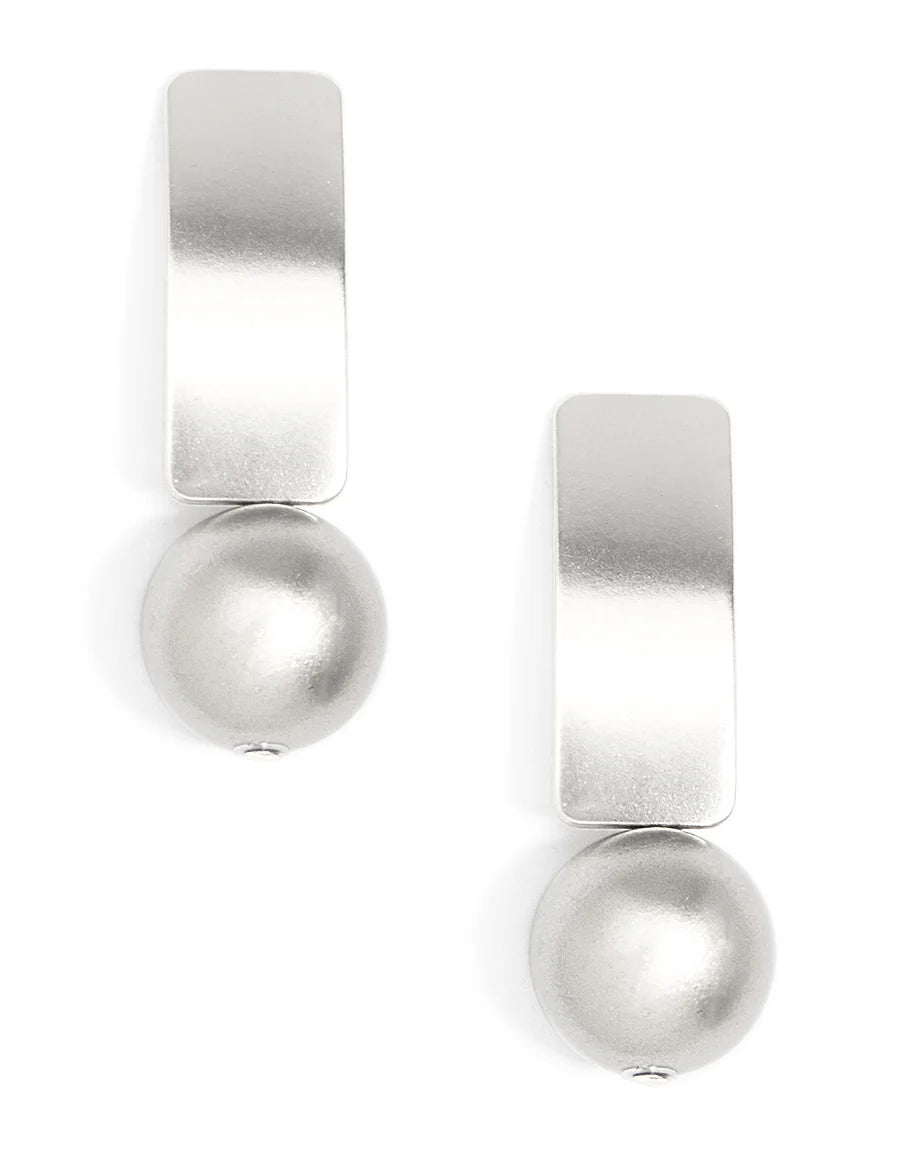 Matte Gold Resin Bead Drop Earring - Annie Jack TX