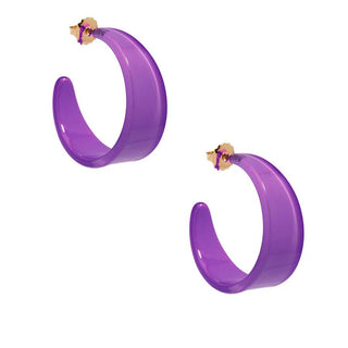 Large Chunky Resin Hoop Earring - Annie Jack TX