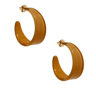 Large Chunky Resin Hoop Earring - Annie Jack TX