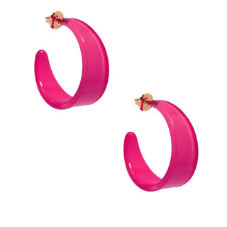 Large Chunky Resin Hoop Earring - Annie Jack TX