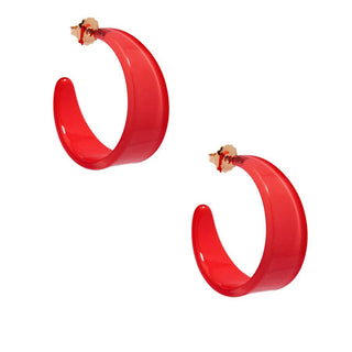 Large Chunky Resin Hoop Earring - Annie Jack TX