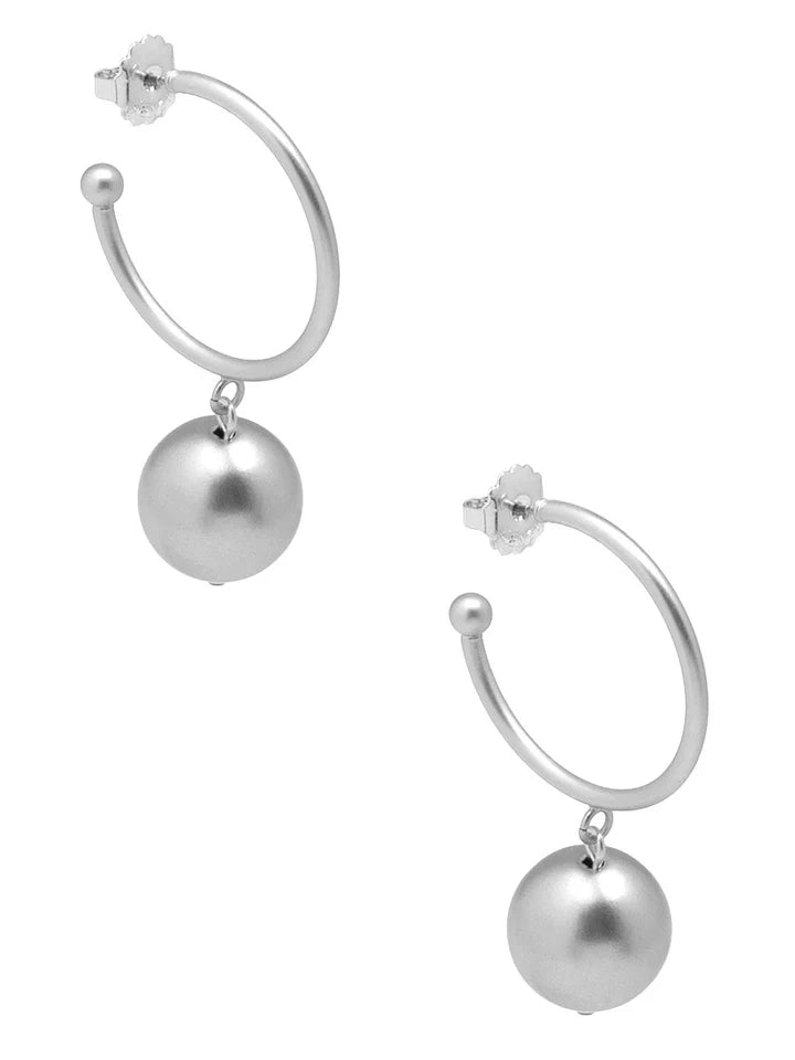 Matte Bead Hoop Earring - Annie Jack TX