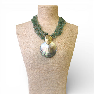 Mother of Pearl Shell Necklace | Handmade Statement Jewelry - Annie Jack TX