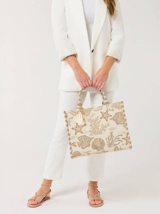 Coastal Jacquard Tote - Annie Jack TX