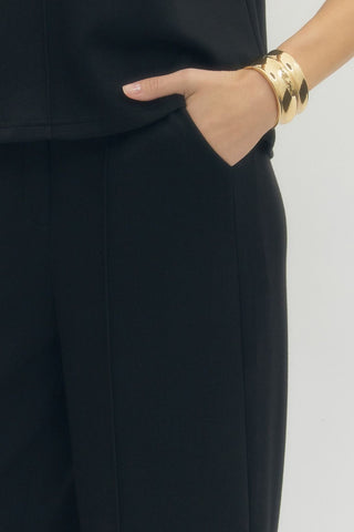 The Elevated Pintuck Athleisure Pant - Annie Jack TX