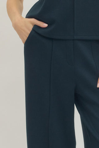 The Elevated Pintuck Athleisure Pant - Annie Jack TX