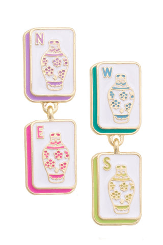 Four Winds Enamel Earrings - Annie Jack TX