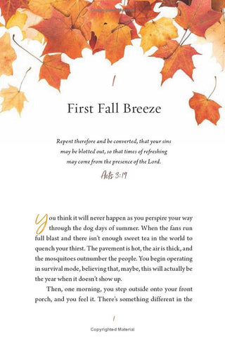 Devotions for the Fall - Annie Jack TX