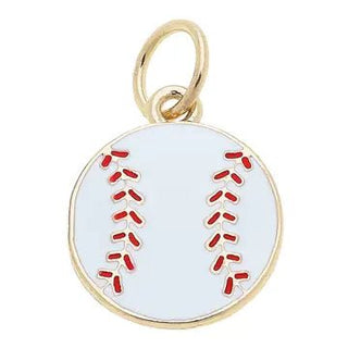Baseball Enamel Charm - Annie Jack TX