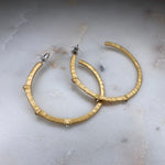 Gold Studded Hoop Earring - Annie Jack TX