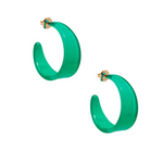 Large Chunky Resin  Hoop Earring - Annie Jack TX