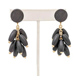 Lynda Matte Gold Black Earring - Annie Jack TX