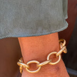 BRACELET Matte Metal Chain  B1420 - Annie Jack TX