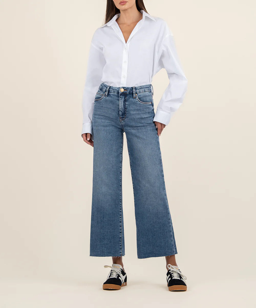 Meg High Rise Wide Leg Jean - Annie Jack TX