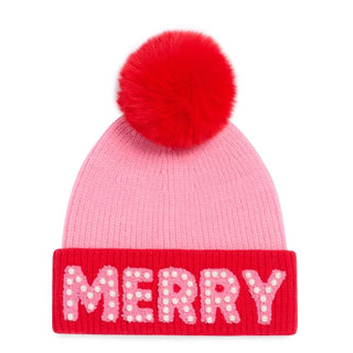 Merry Beanie With Pearls - Annie Jack TX