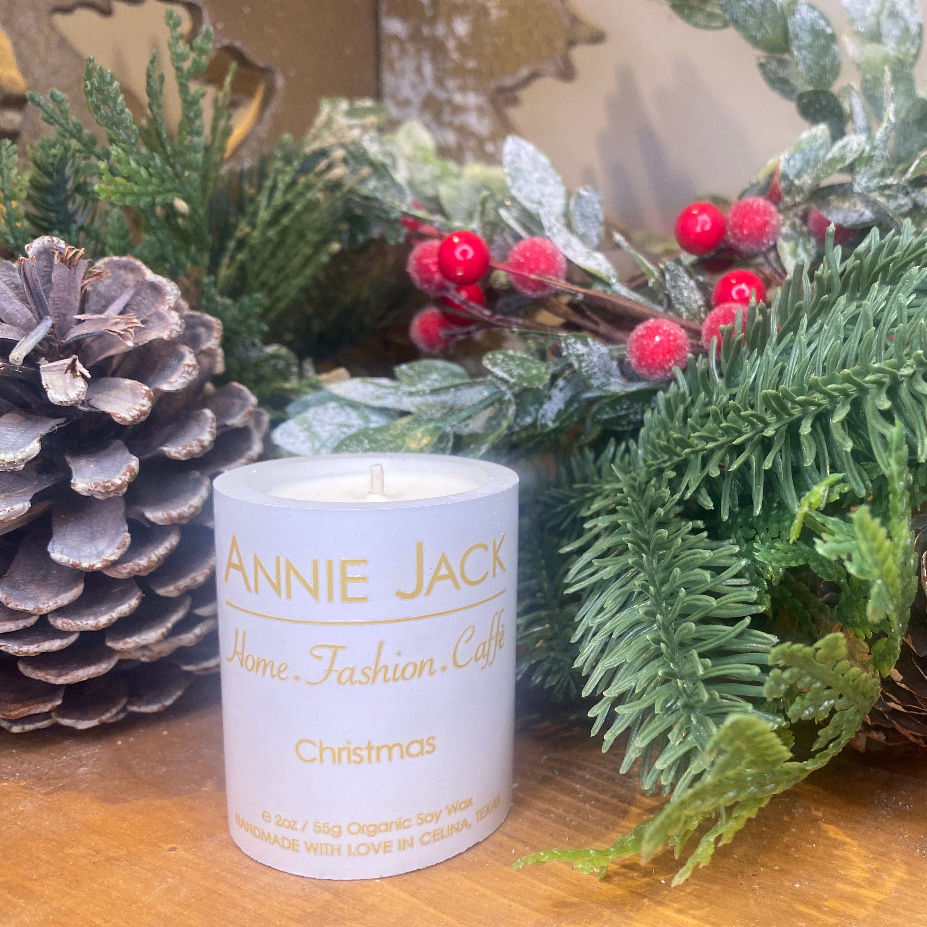 Annie Jack Christmas Mini Votive in Box - Annie Jack TX