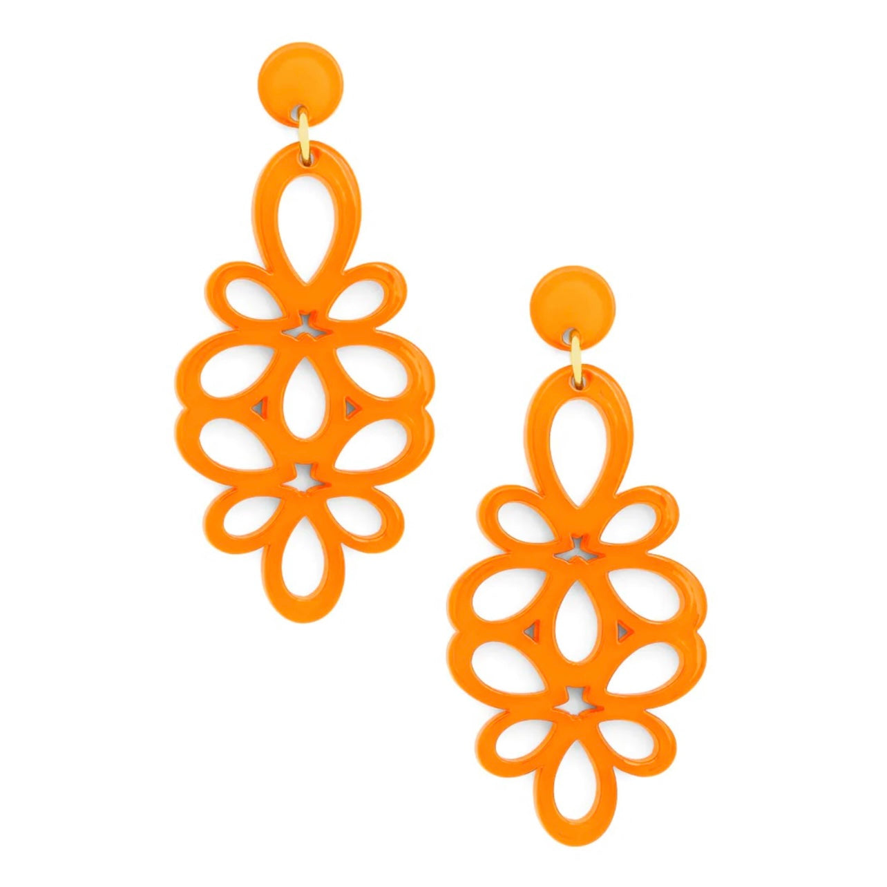 Resin Blooming Flower Drop Earring  E2690 - Annie Jack TX