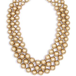 Three Strand Beaded Bib Necklace - Annie Jack TX