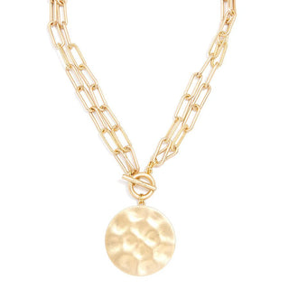 Double Strand Link Coin Necklace - Annie Jack TX