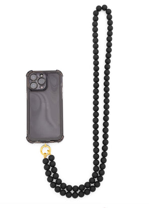Matte Resin Beaded Crossbody Phone Lanyard 60" - Annie Jack TX