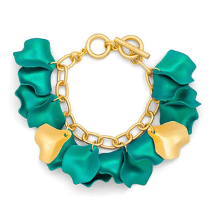 Metallic Resin Petal Link Bracelet - Annie Jack TX