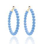 Matte Beaded Hoop Earring - Annie Jack TX