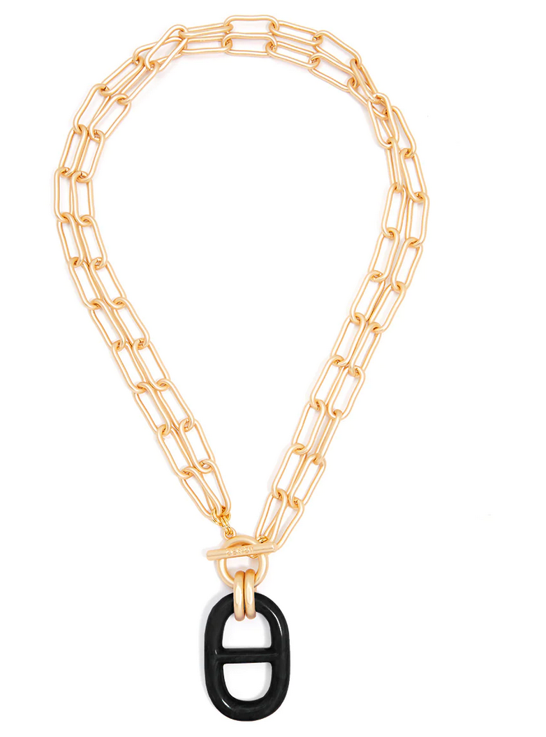 NECKLACE Matte Link Resin N2636 - Annie Jack TX