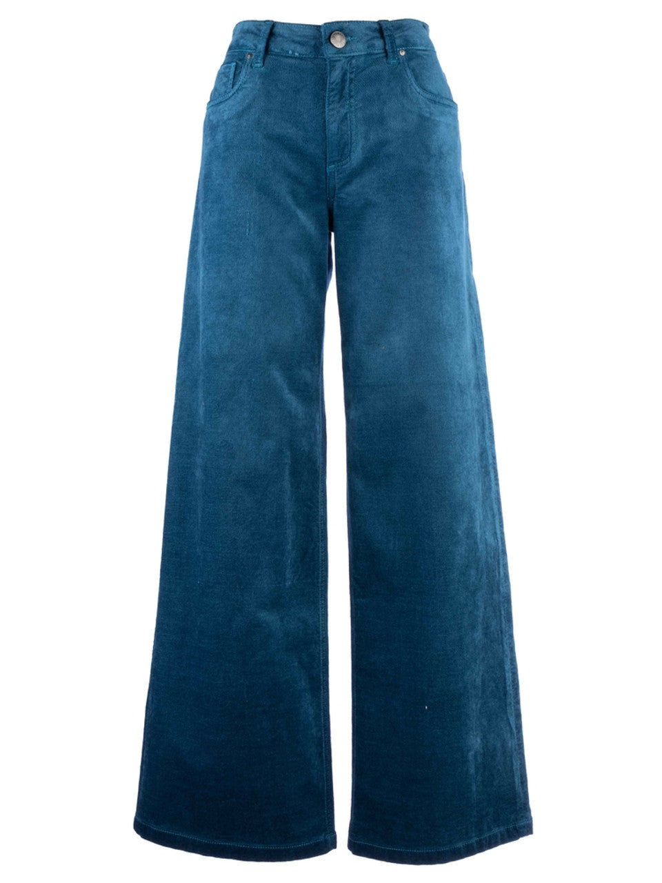 High Rise Teal Jean - Annie Jack TX