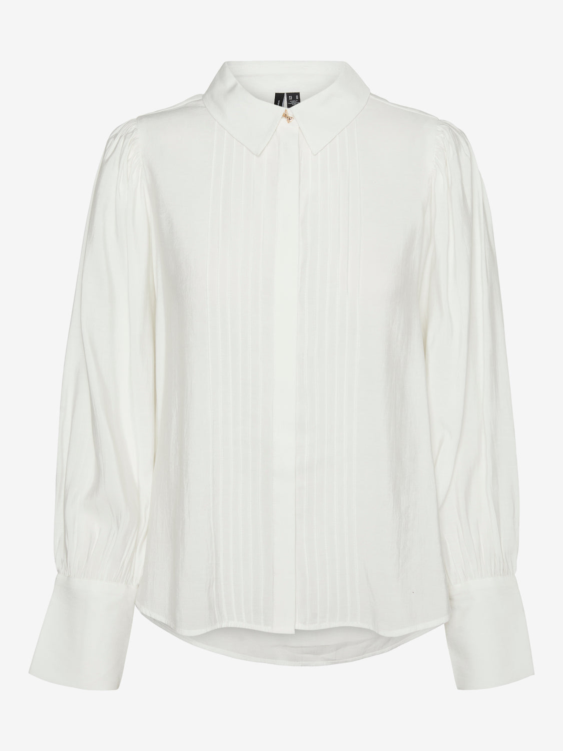 Collared Button Down Pleated Blouse - Annie Jack TX