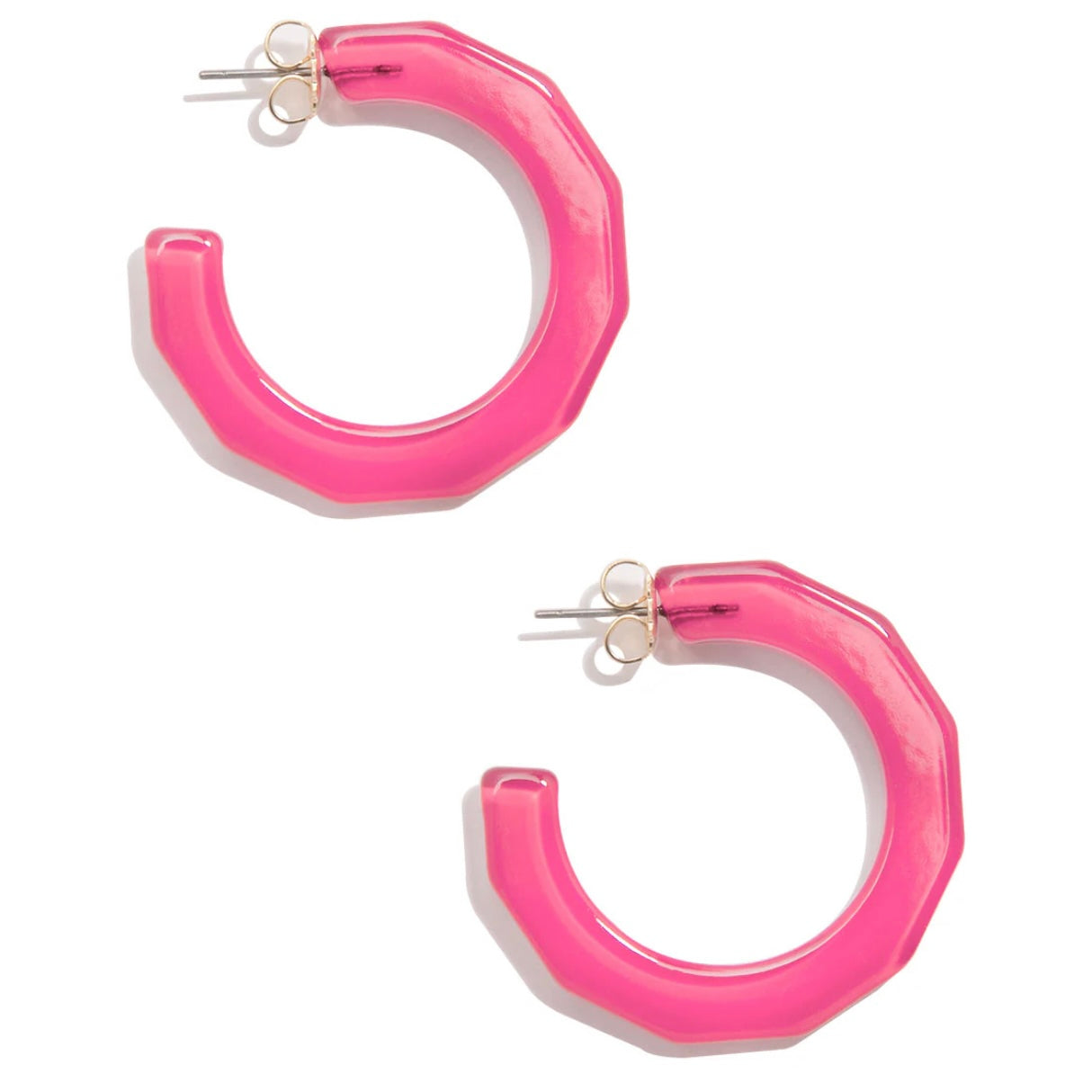 Large Textured Hoop Earring - Annie Jack TX