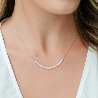 Delicate Crystal Accented  Necklace