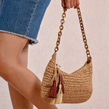 Woven Handbag - Annie Jack TX