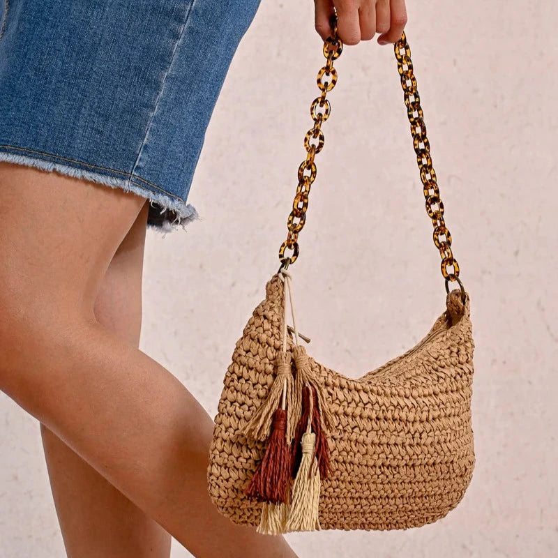 Woven Handbag - Annie Jack TX