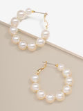 Chunky Pearl Hoop Earring - Annie Jack TX