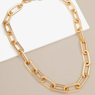 Cable Link Collar Necklace - Annie Jack TX
